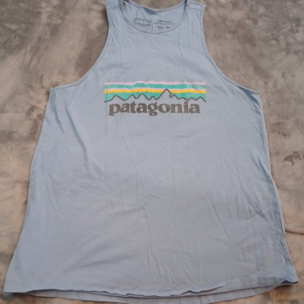 Patagonia Tank Top Adult XS Blue Organic‎ Cotton Casual Summer Beach